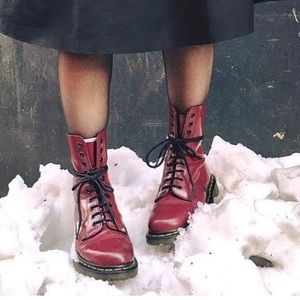 🍒RARE! Vintage 90s Dr Martens 10 eye combat boots